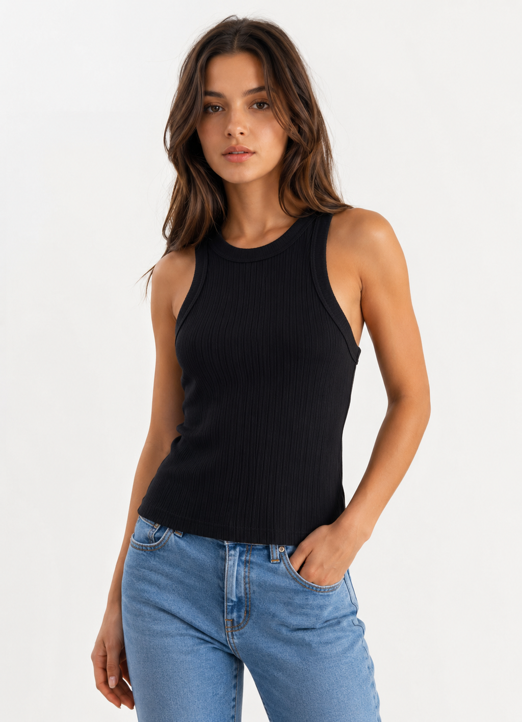 Top smanicato Donna Calliope