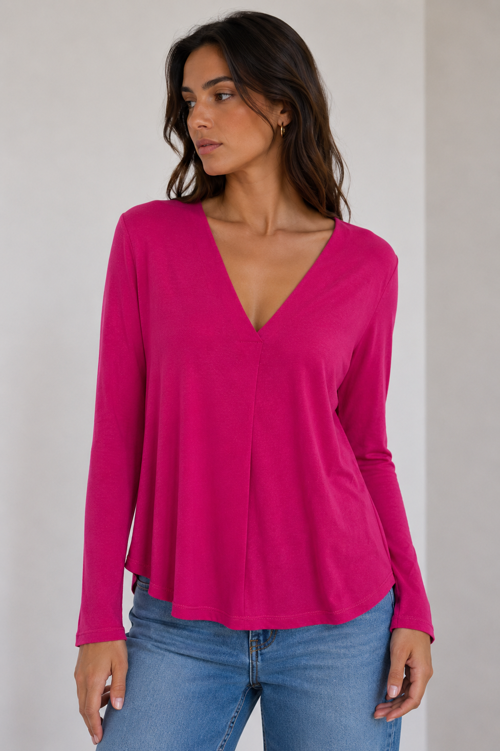 Maglia scollo punta incrociata Extasy