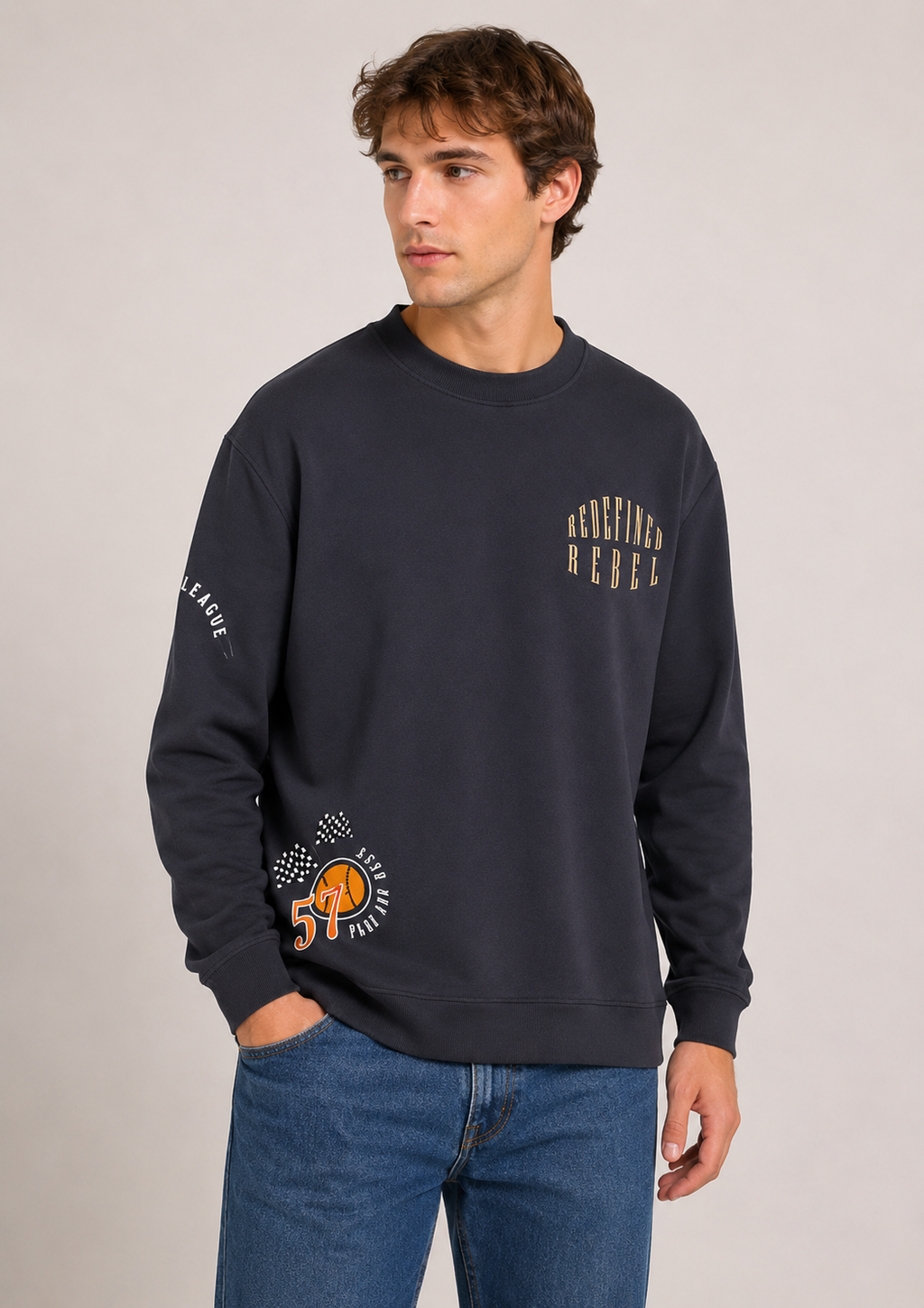 Felpa Uomo Rebel