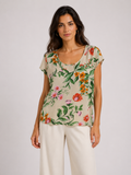 Smanicato maniche alette floreale Extasy