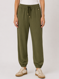 Pantalone rigato con molla caviglia Extasy