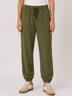 Pantalone rigato con molla caviglia Extasy