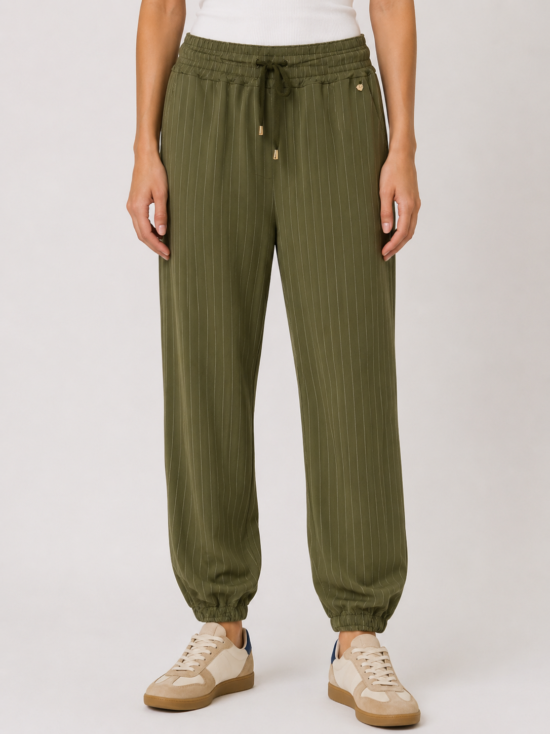 Pantalone rigato con molla caviglia Extasy