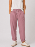 Pantalone rigato con risvoltino Extasy