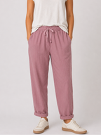 Pantalone rigato con risvoltino Extasy