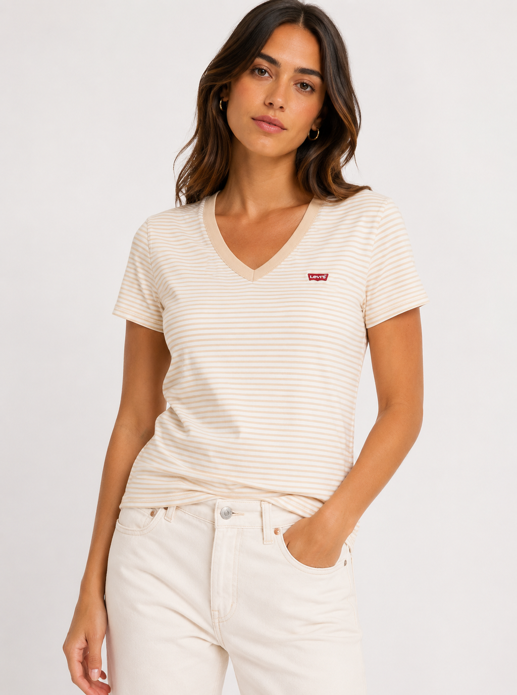T-shirt scollo a V Levi's