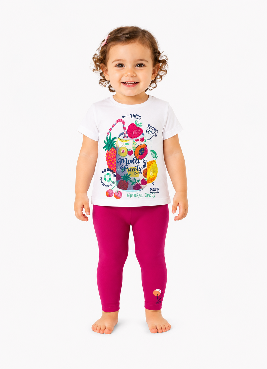 Completo t-shirt leggings bimba Boboli