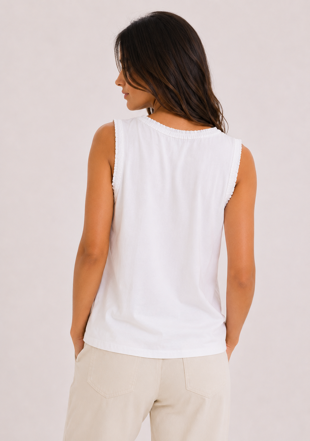 Top smanicato Donna Calliope