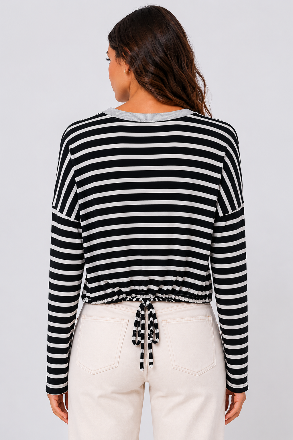 Maglia rigata con laccetto Extasy