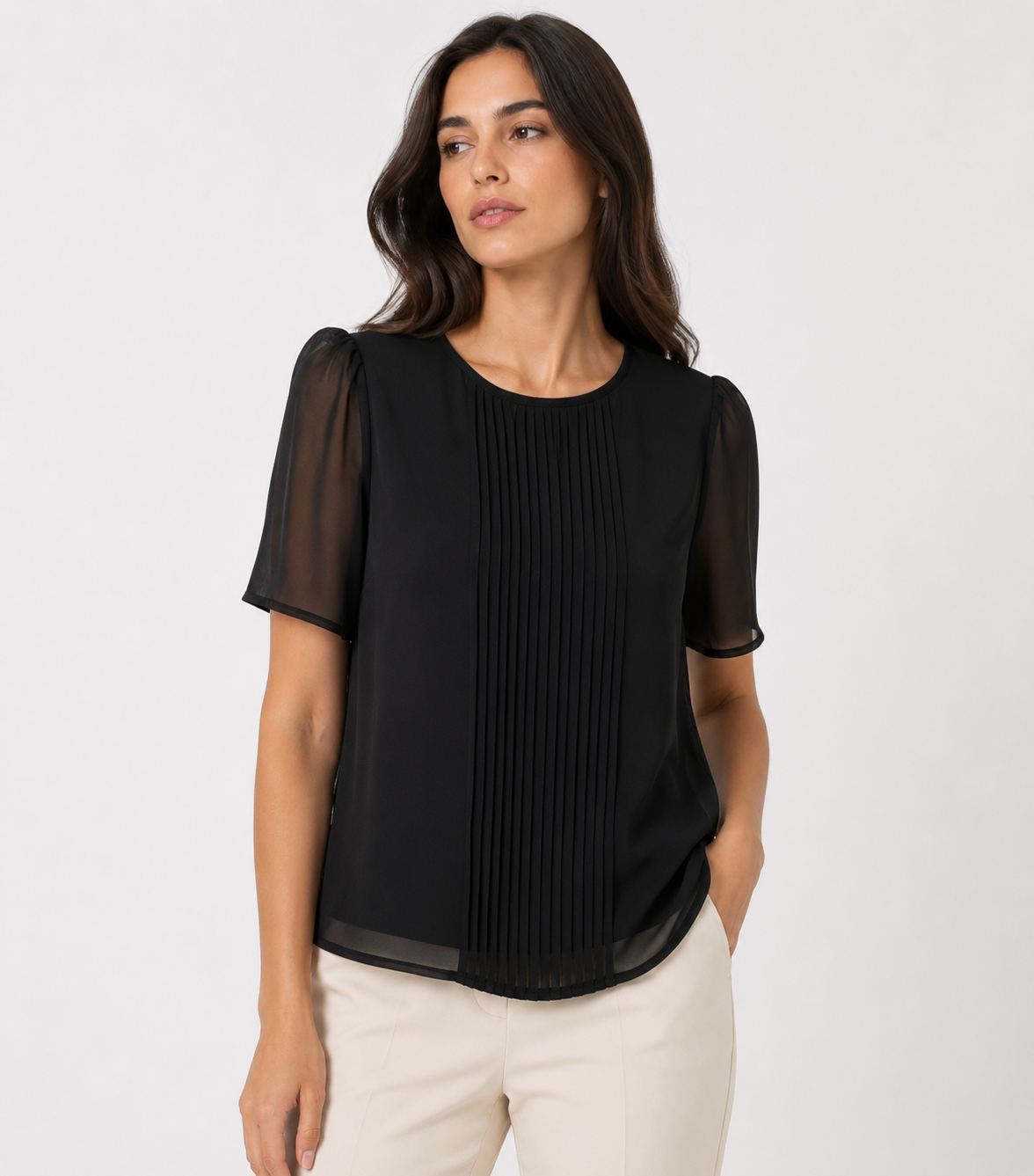 Blusa nera Susy mix