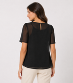 Blusa nera Susy mix