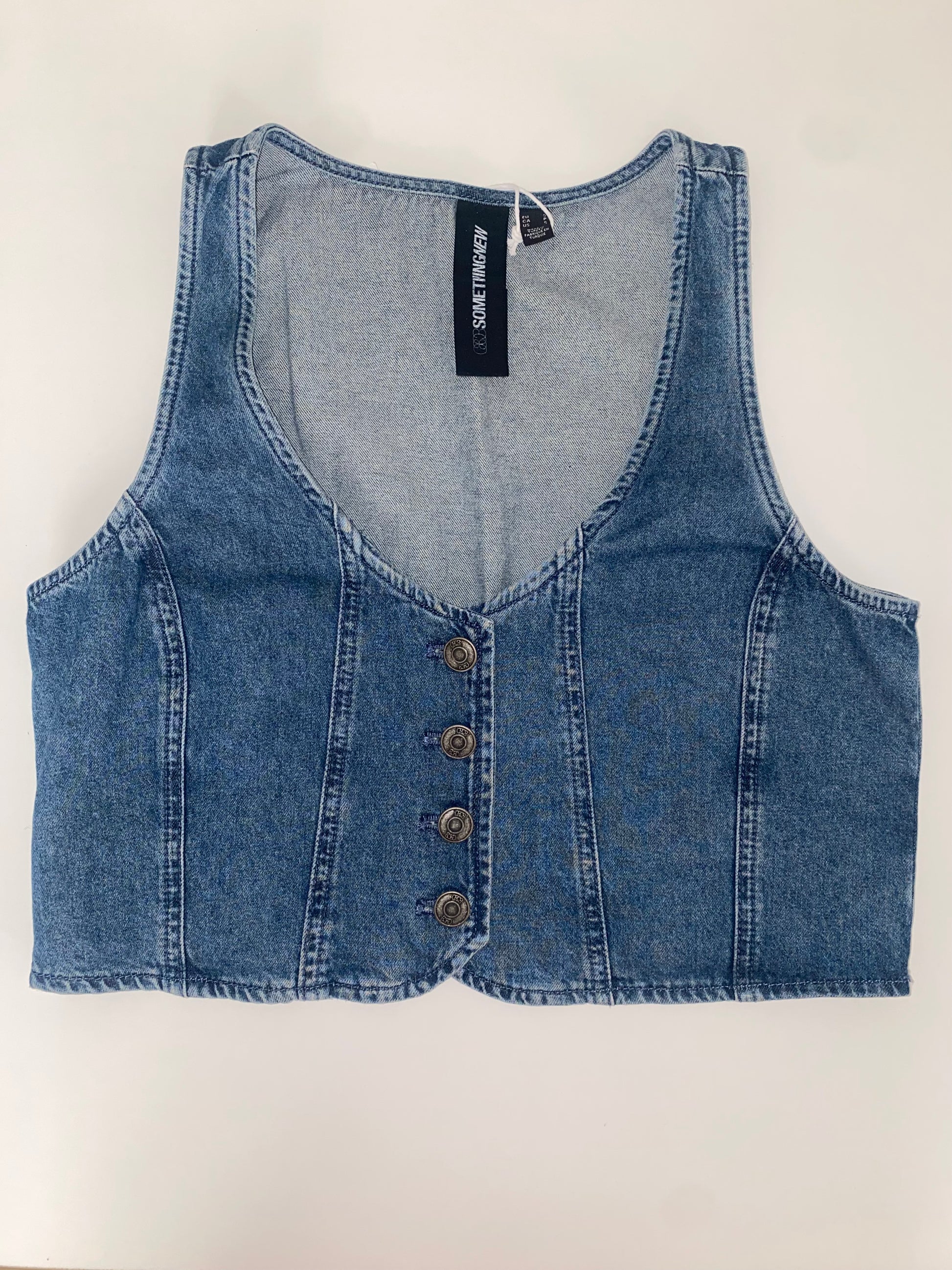 Top in denim - SomethingNew