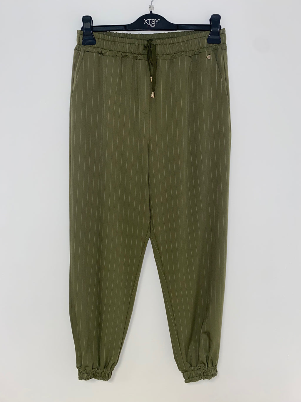 Pantalone rigato con molla caviglia - Extasy