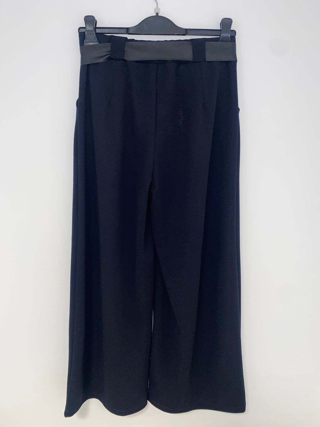 Pantalone palazzo con fusciacca pelle - Extasy