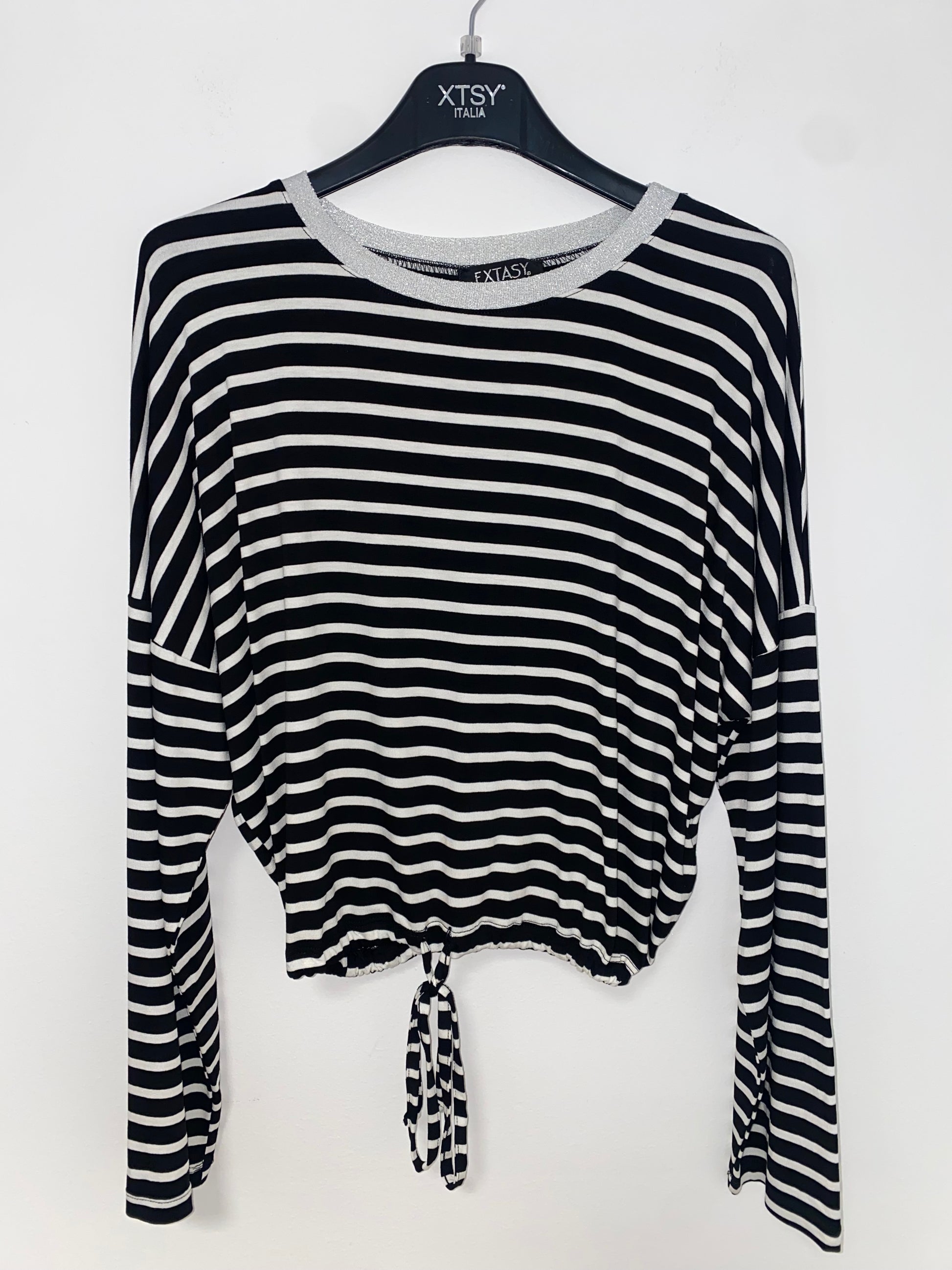 Maglia rigata con laccetto - Extasy