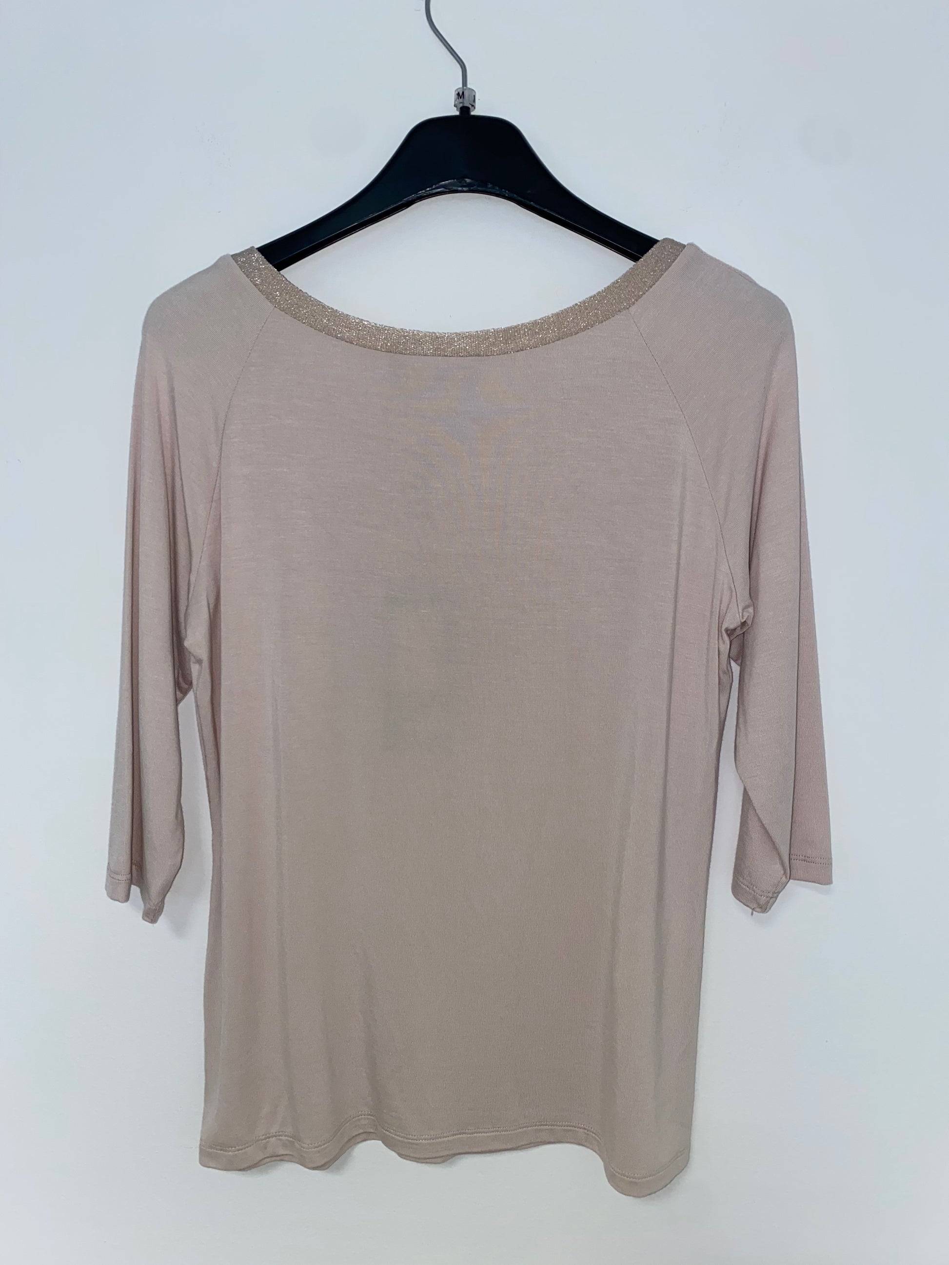 Maglia girocollo con bordino oro - Extasy