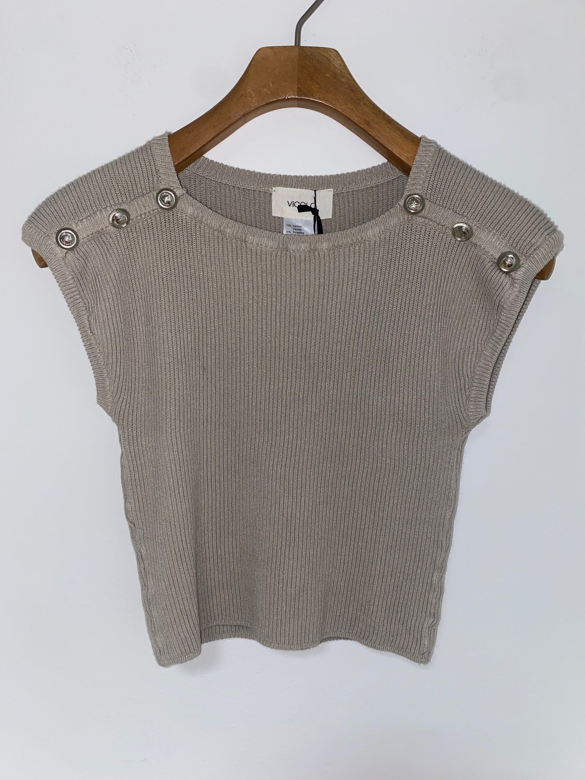 Top con bottoni sulle spalle - Vicolo