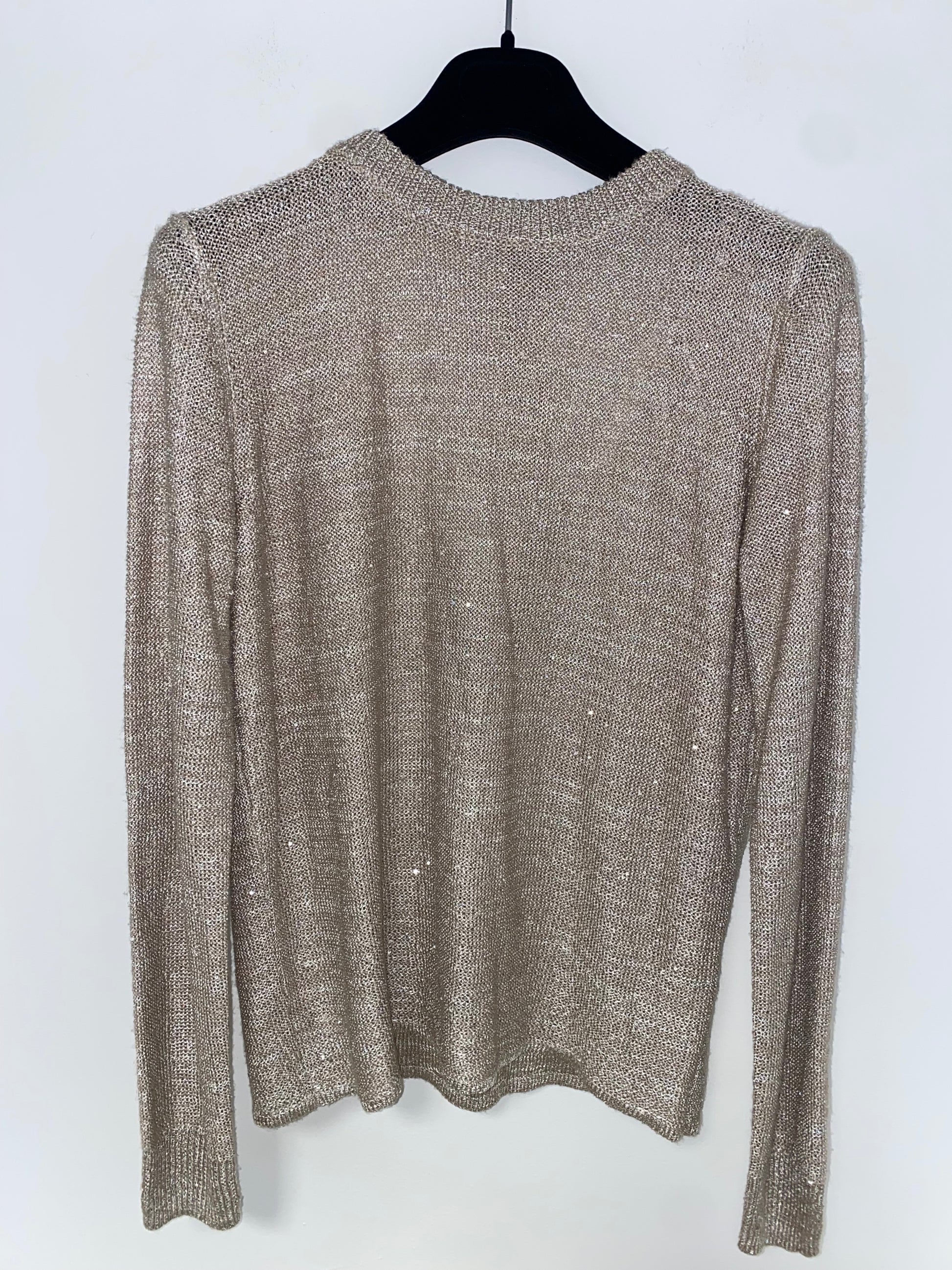 Maglia con scollo aperto e paillettes - Vila