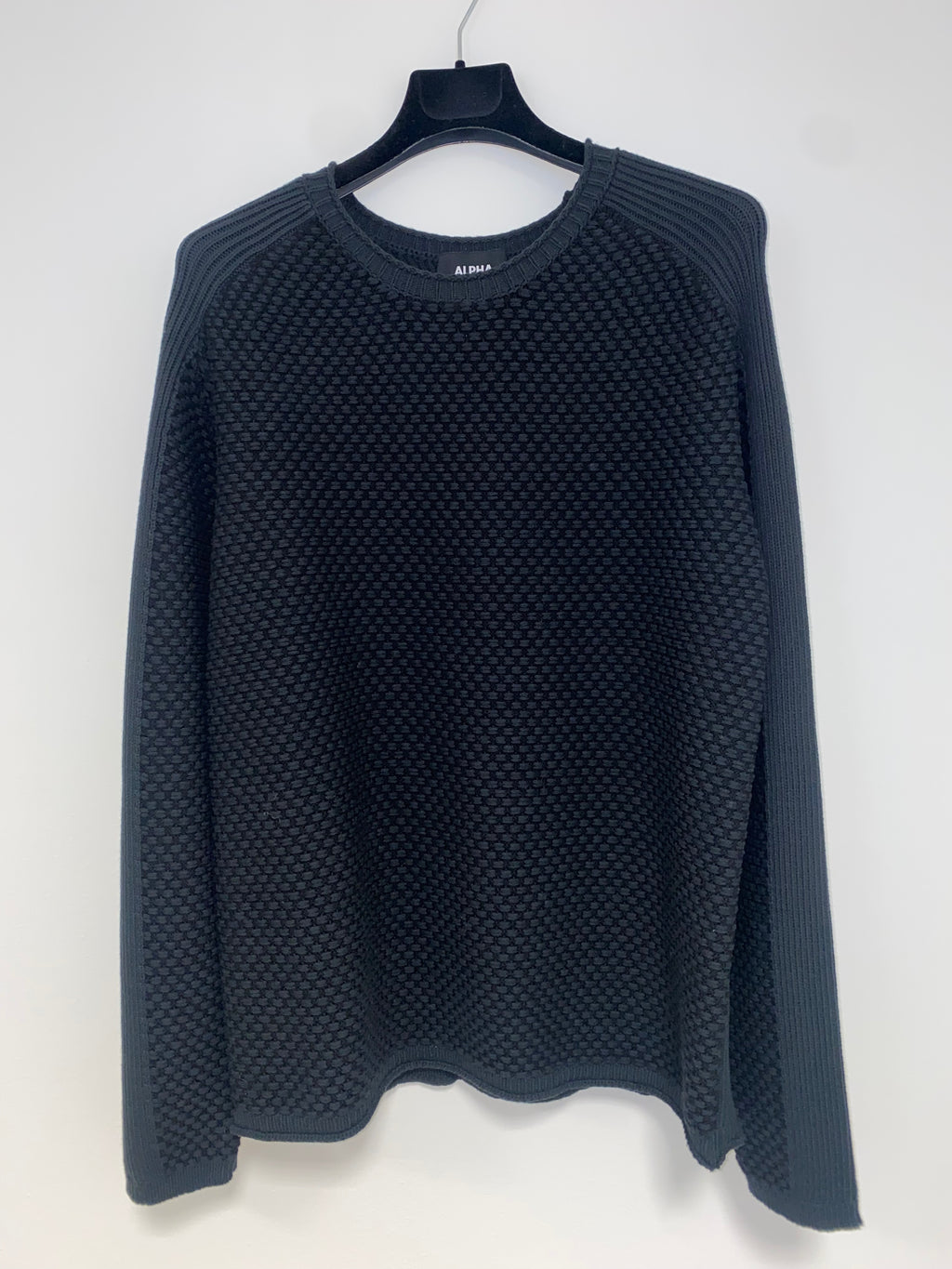 Maglia nera girocollo - Alpha Studio