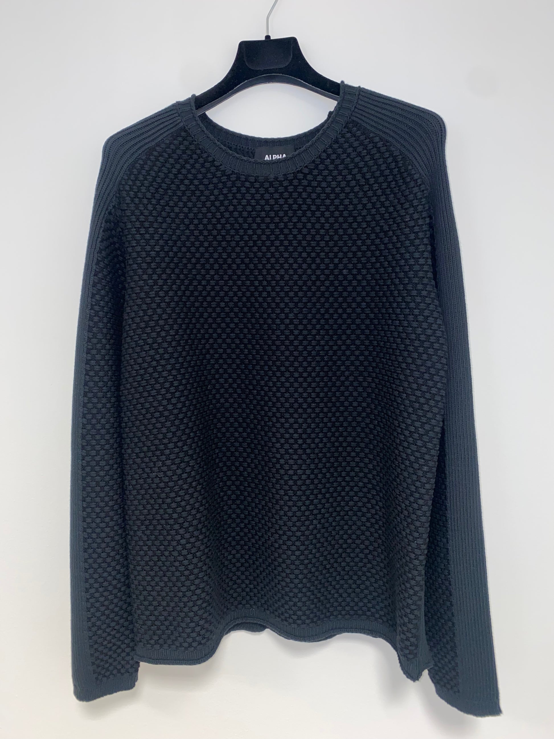 Maglia nera girocollo - Alpha Studio