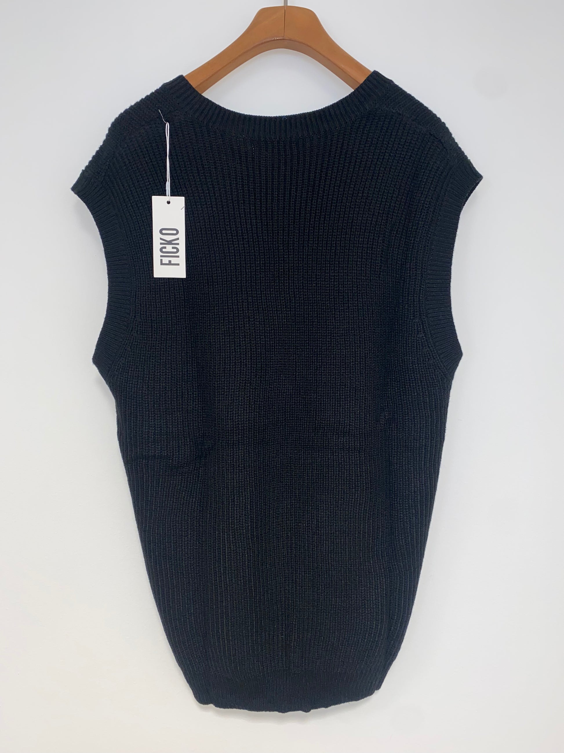 Gilet in poliestere nero - Ficko
