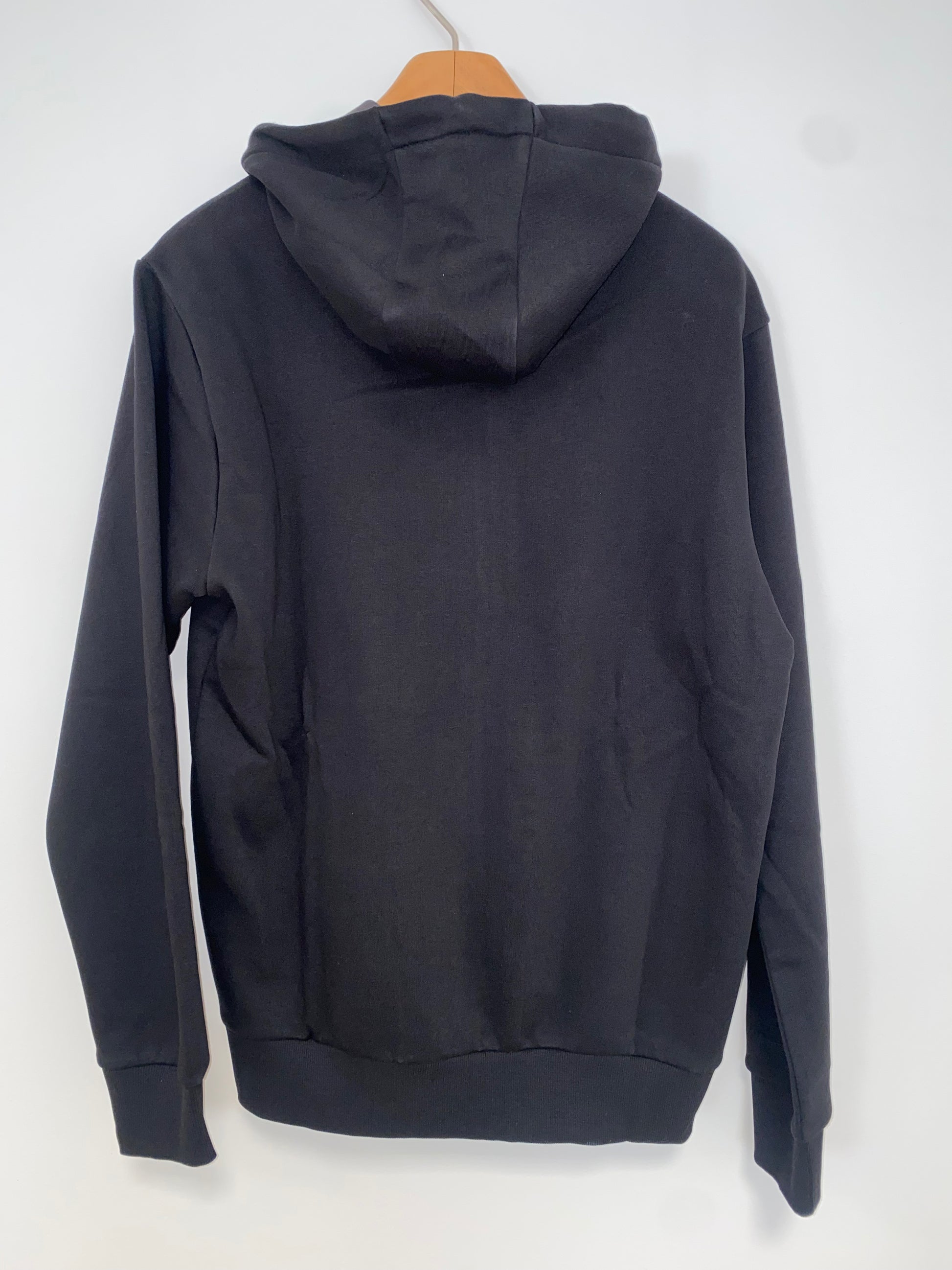 Felpa zip logo nero cappuccio - U.S. Grand Polo