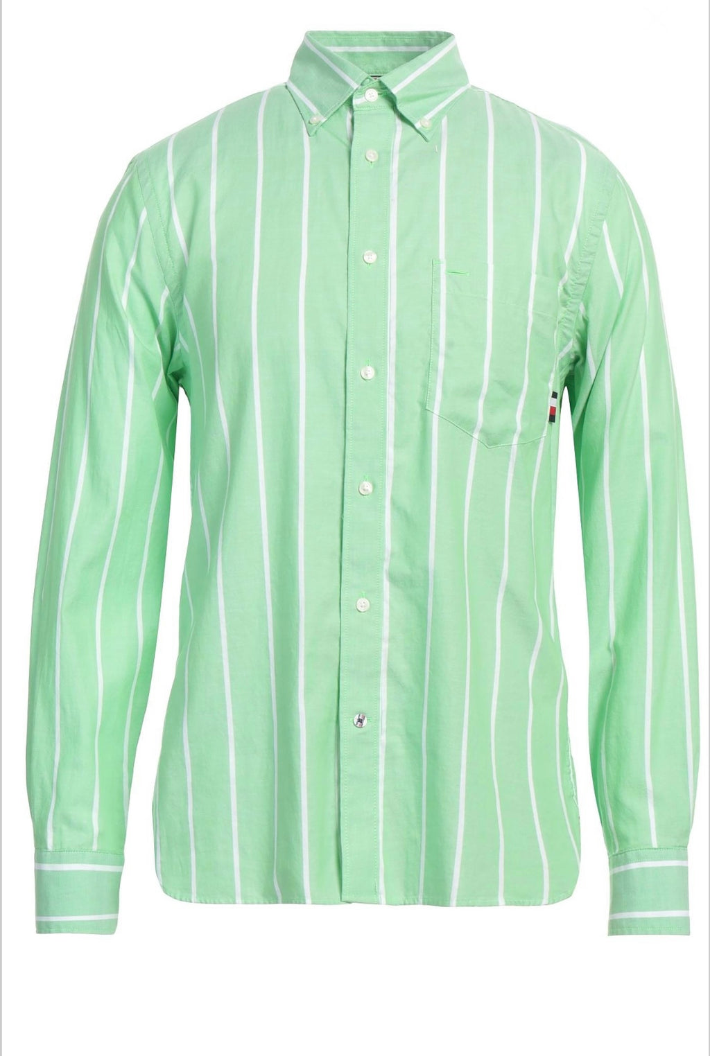Camicia verde a righe - Tommy Hilfiger
