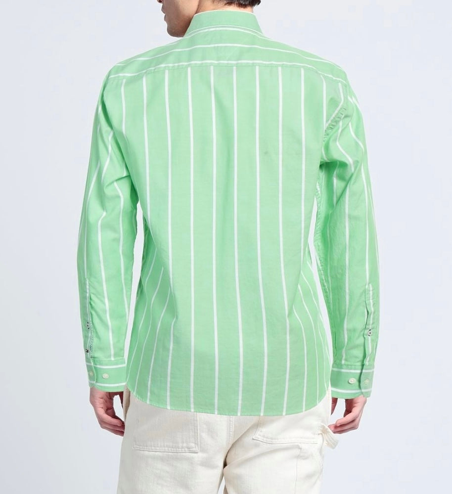 Camicia verde a righe - Tommy Hilfiger