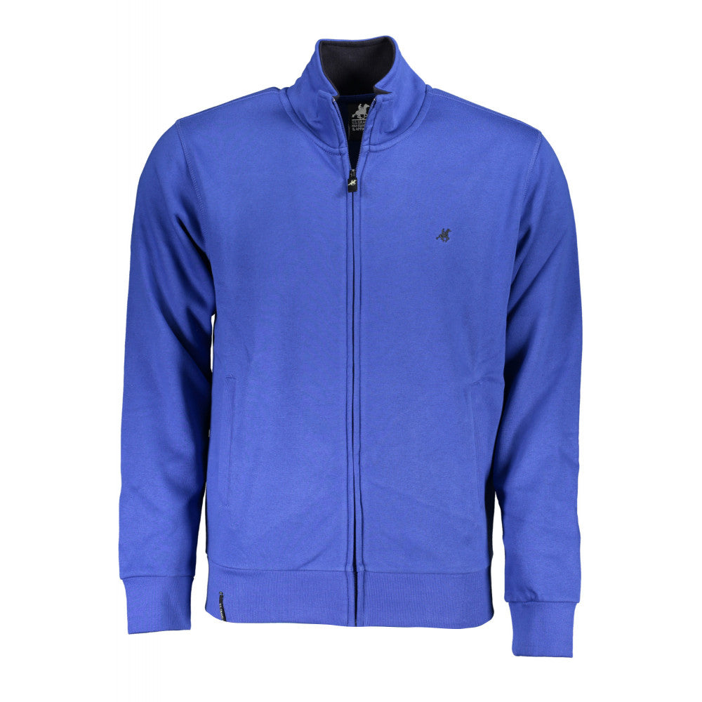 Felpa zip logo nero - U.S. Grand Polo